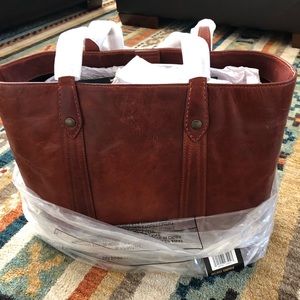 Frye Melissa Washed Leather Shopper Tote Bag